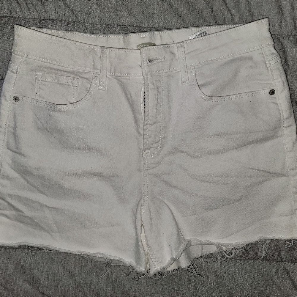 Old Navy White High Waisted Shorts